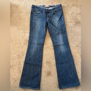 Paige Women's Bootcut Hollywood Hills Jeans in Dark Blue - Size 30 Inseam 33